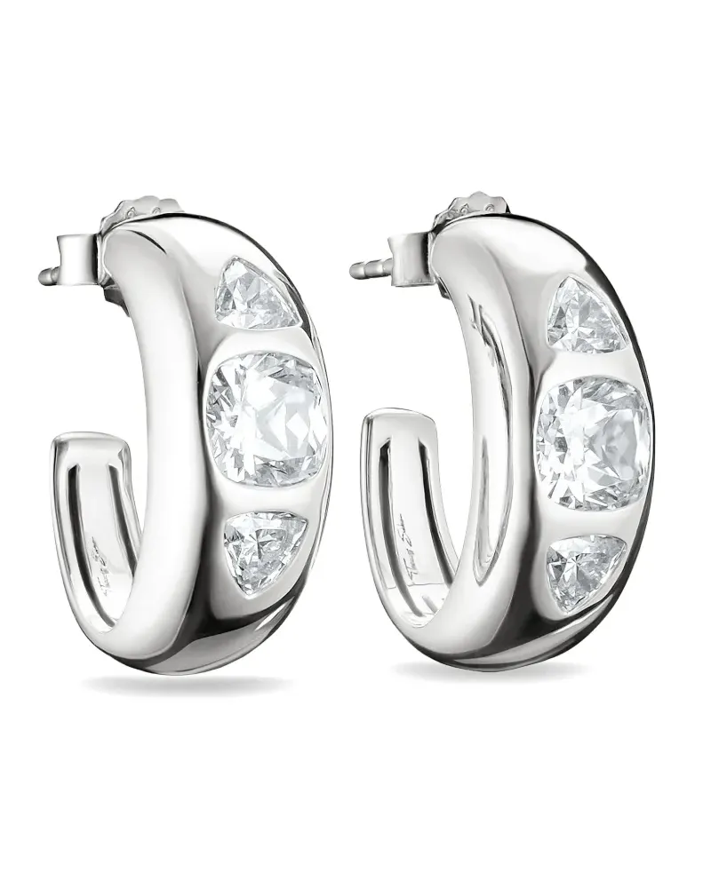 Thomas Sabo Bold Elegance Creolen aus Sterlingsilber mit Zirkonia Silber