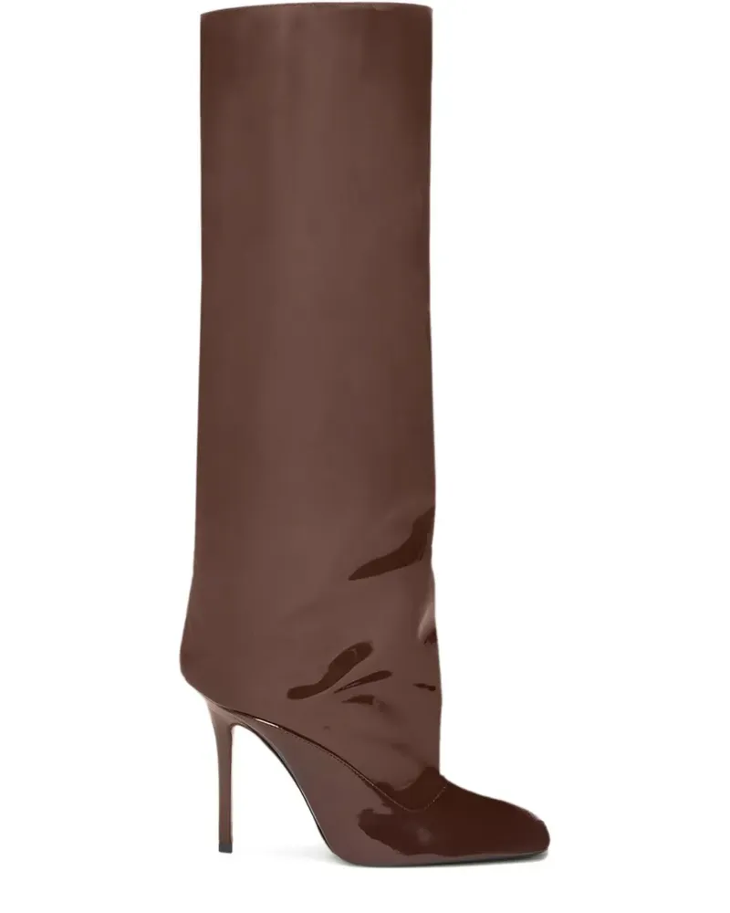 ATTICO 105mm Sienna patent-leather boots - Braun Braun