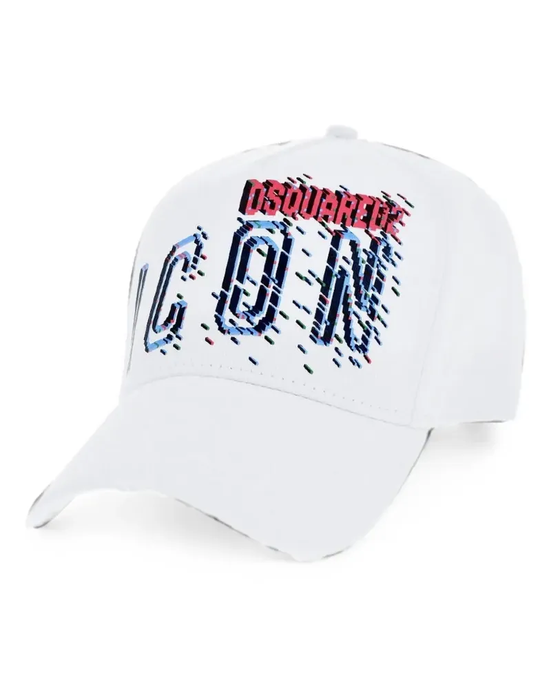 Dsquared2 Icon logo-print baseball cap - Weiß Weiß