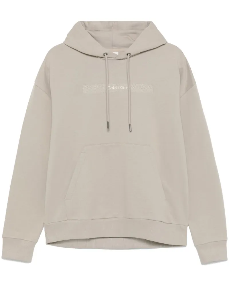 Calvin Klein Hoodie mit Logo-Stickerei Nude