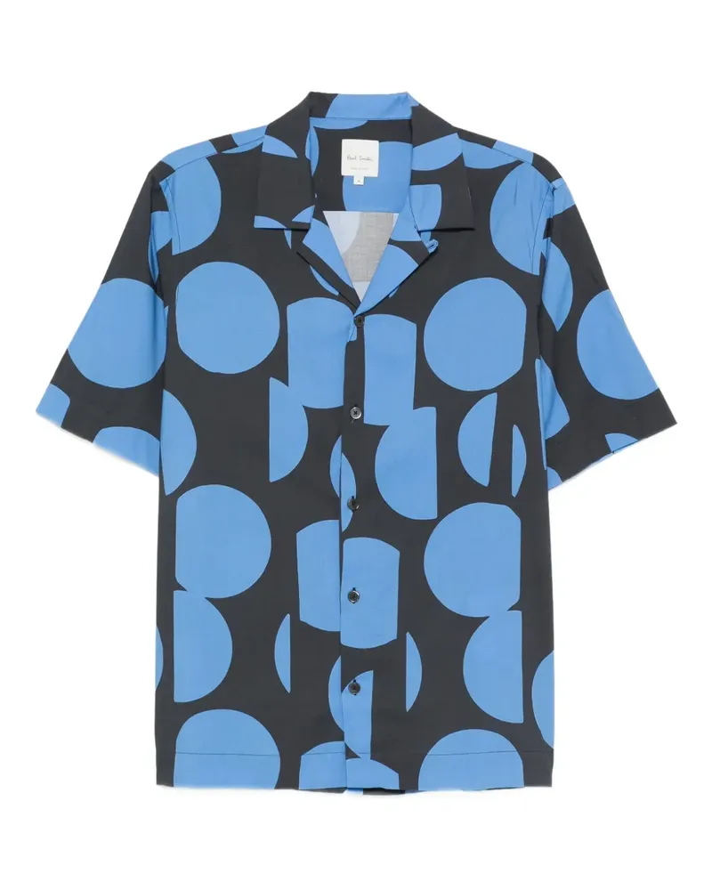 Paul Smith Geometrisch gemustertes Hemd - Blau Blau