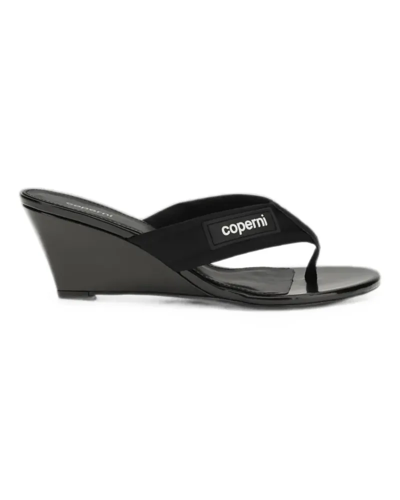 COPERNI wedge-heel thong-strap sandals - Schwarz Schwarz