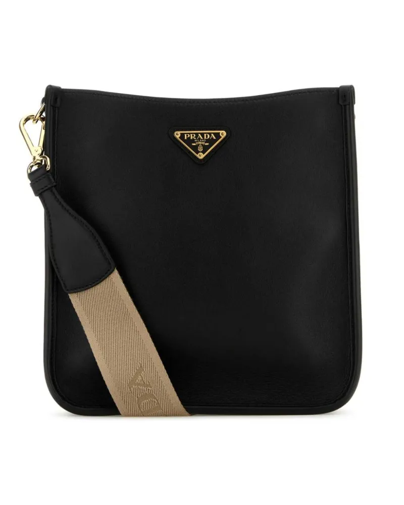 Prada Umhängetasche aus Leder - Schwarz Schwarz