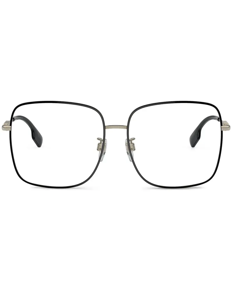Burberry Brille mit Oversized-Gestell - Schwarz Schwarz