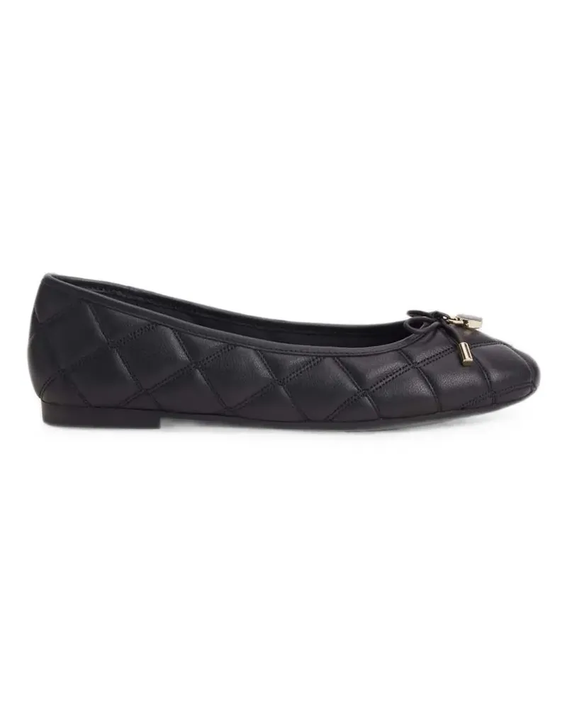 Tommy Hilfiger quilted logo-plaque ballet flats - Schwarz Schwarz