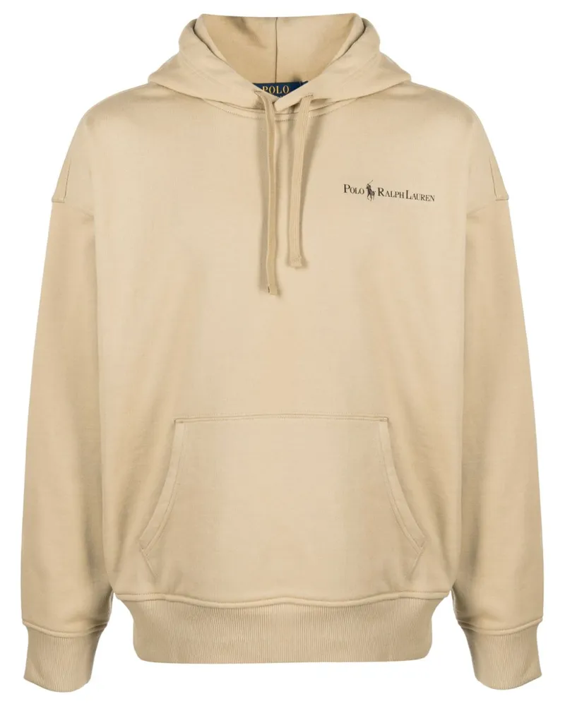 Ralph Lauren Hoodie mit Logo-Print - Nude Nude