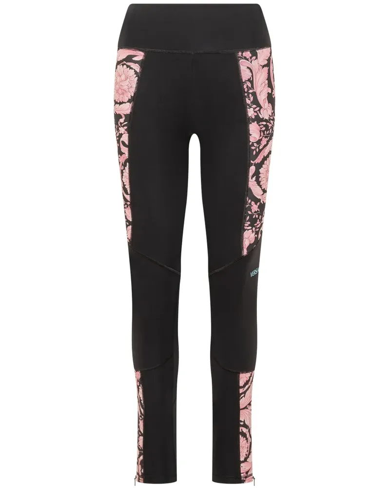 Versace Leggings mit Barocco-Print - Schwarz Schwarz