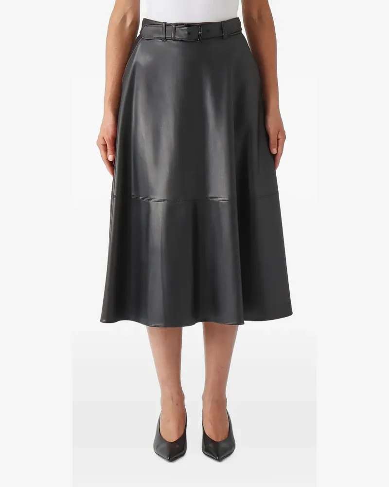 Max Mara Dominio belted flared midi skirt - Schwarz Schwarz