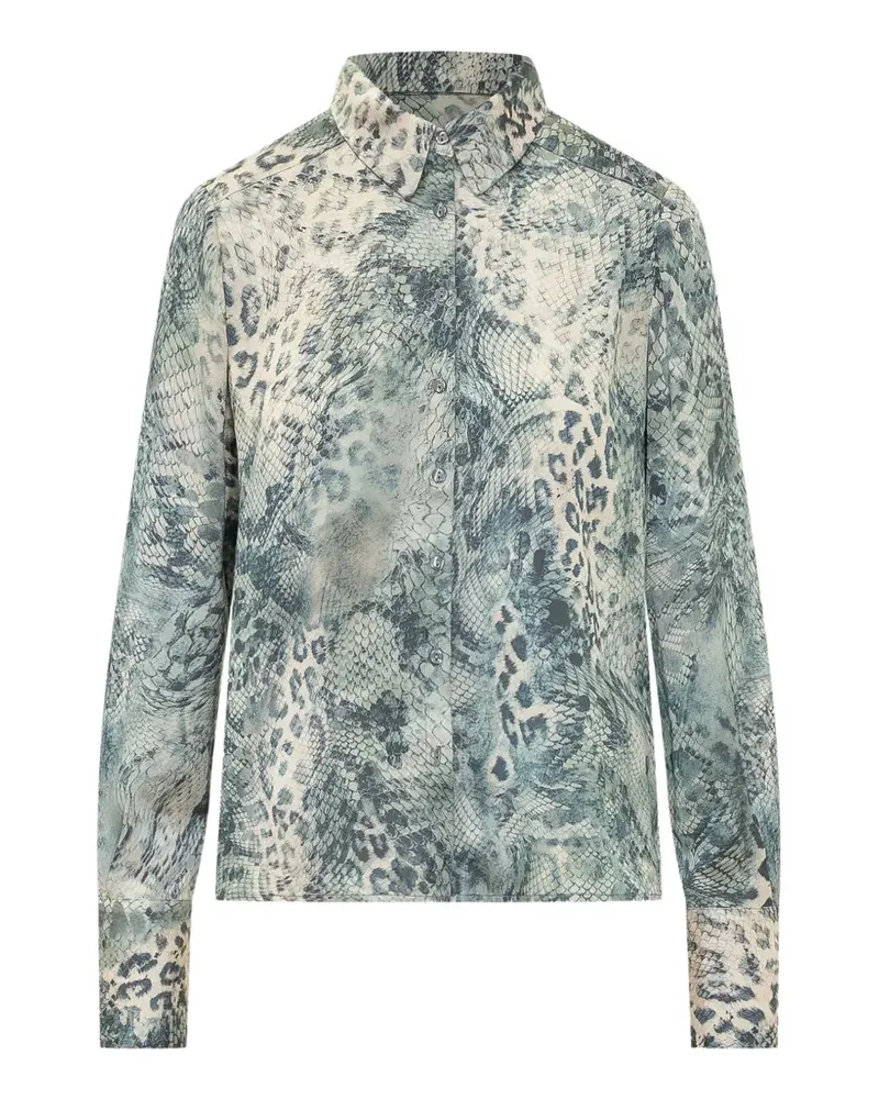ba&sh Cornelia animal-print shirt - Blau Blau