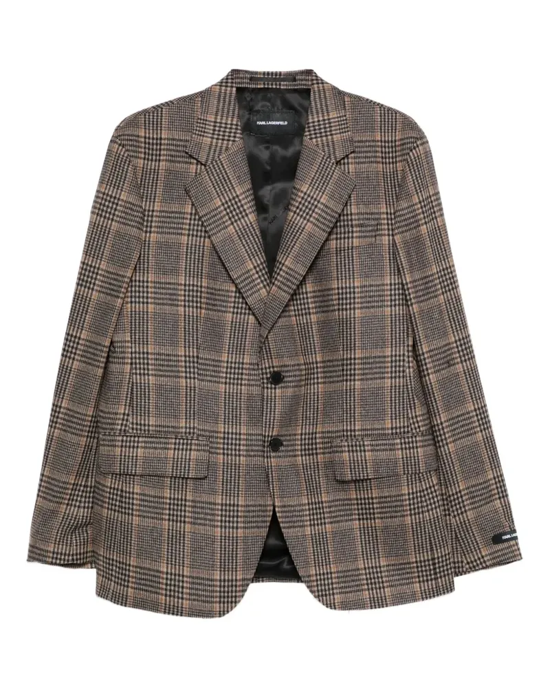 Karl Lagerfeld Karierte Jacke - Braun Braun