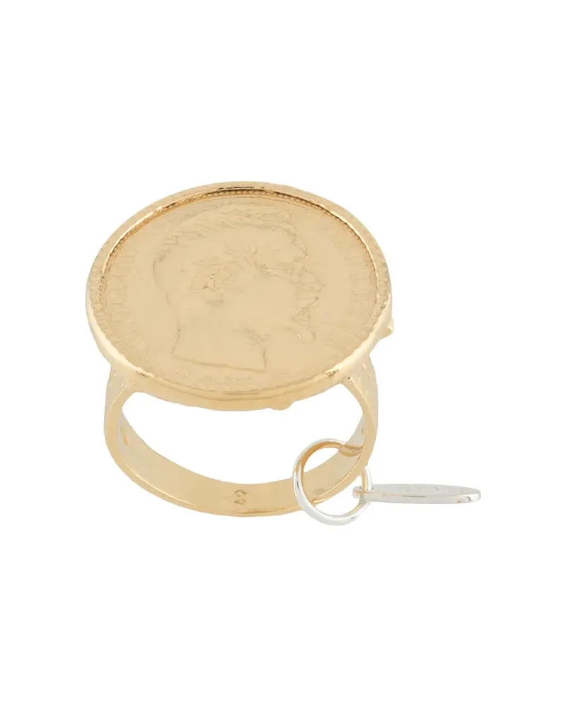 Wouters & Hendrix Sins and Senses' Ring mit Münzdetail - Gold Gold