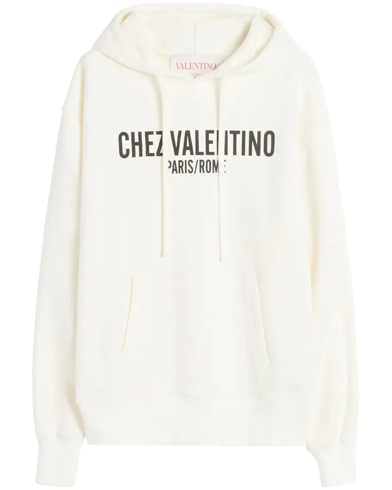 Valentino Garavani Sweatshirt mit Chez-Print - Weiß Weiß