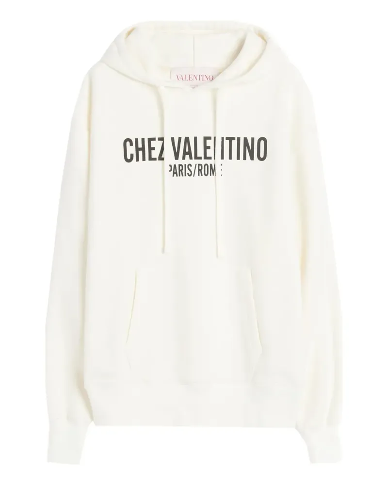 Valentino Garavani Sweatshirt mit Chez-Print - Weiß Weiß