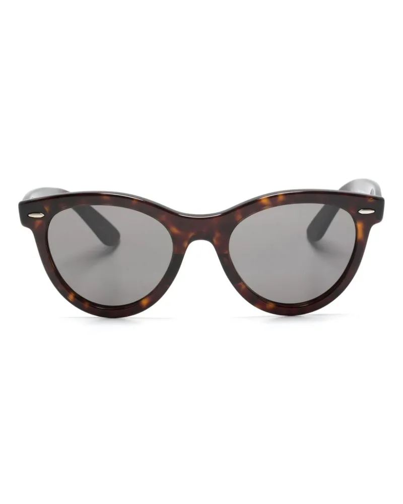 Ray Ban Wayfarer Way Sonnenbrille mit rundem Gestell - Braun Braun