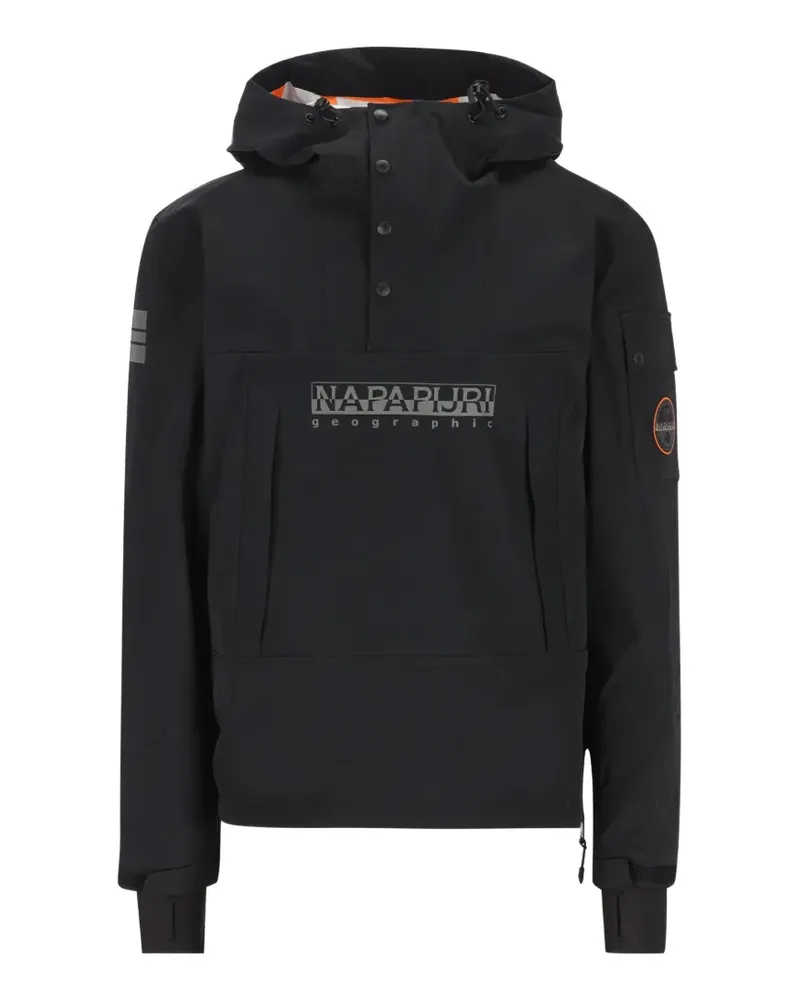 Napapijri Arver Skijacke mit Knopfverschluss - Schwarz Schwarz