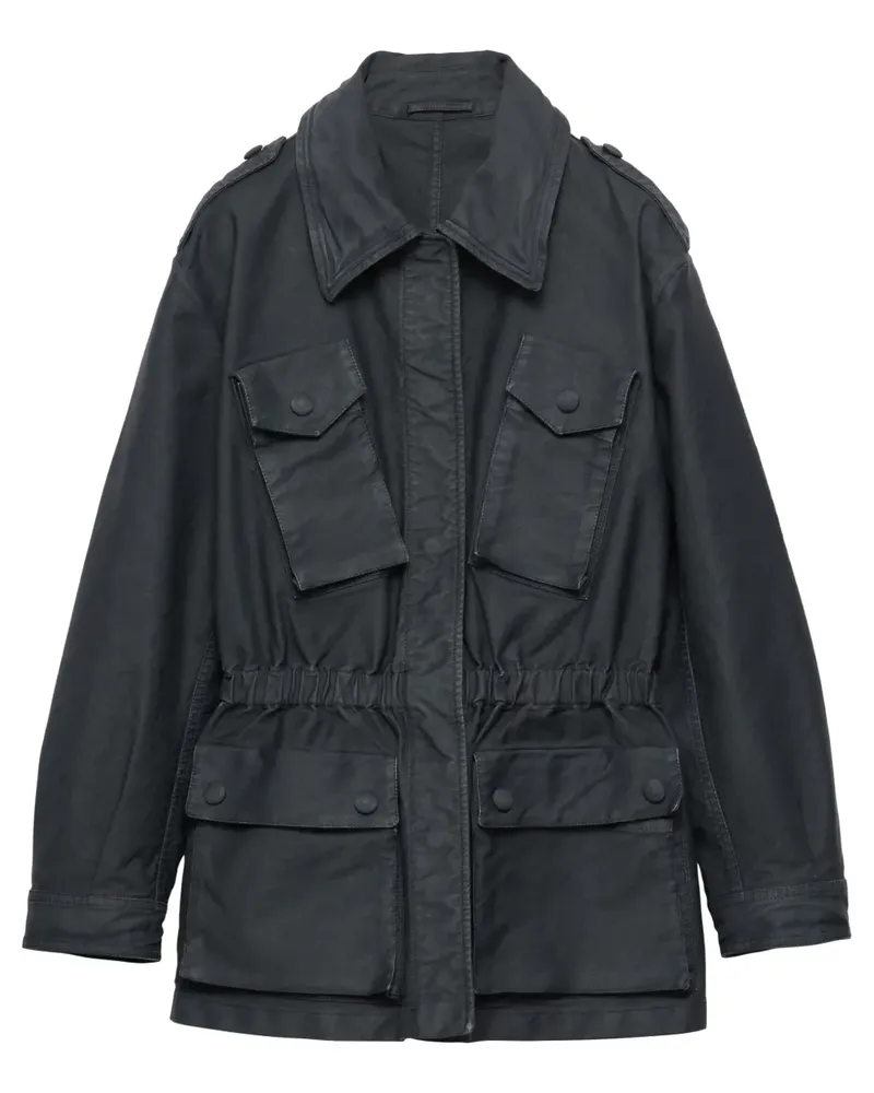 Prada Jacke im Safaristil - Grau Grau