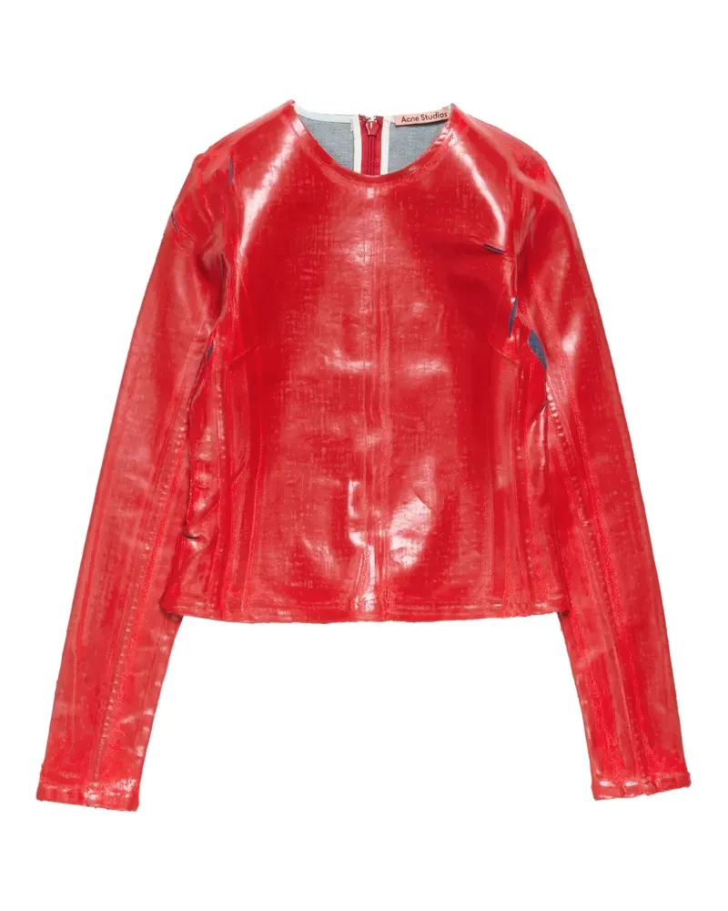 Acne Studios Oberteil mit Reißverschluss - Rot Rot