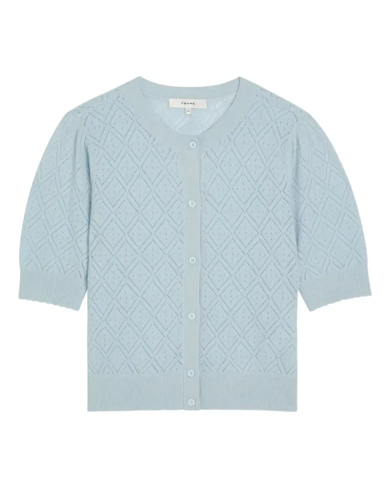 Frame Denim diamond knit cardigan - Blau Blau