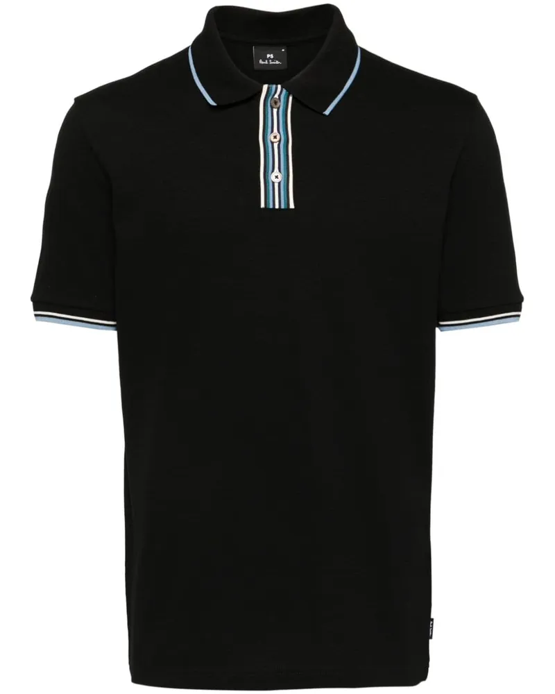 Paul Smith Gestreiftes Poloshirt - Blau Blau