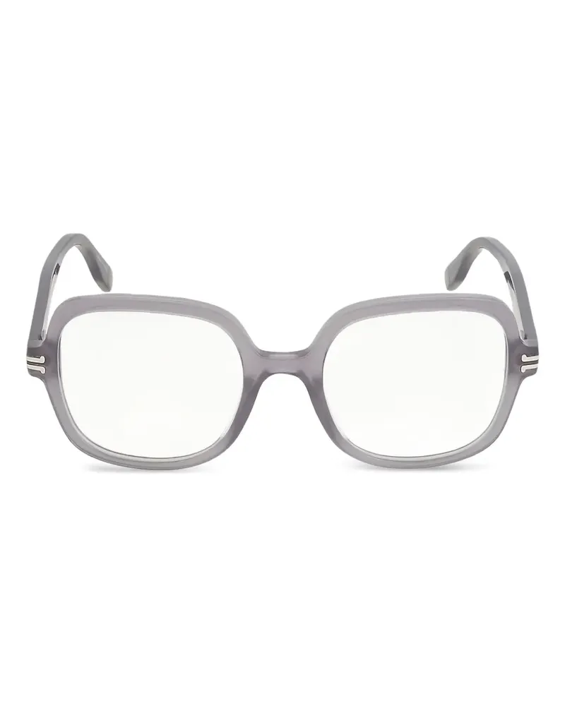 Marc Jacobs Brille mit eckigem Gestell - Grau Grau