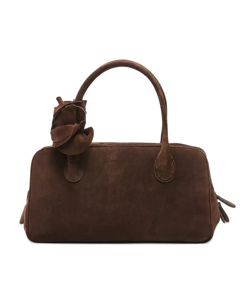 Magda Butrym Brigitte Tote Bag mit Blumendetail - Braun Braun