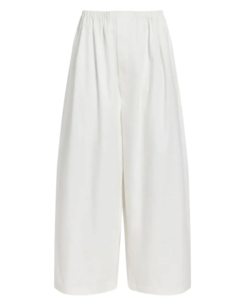 Proenza Schouler Bundfaltenhose mit weitem Bein - Weiß Weiß