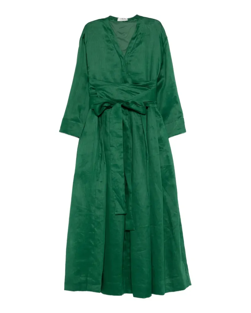 Max Mara Camilla V-neck tie dress - Grün Grün