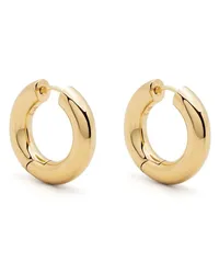 Tom Wood 9kt Chunky Medium Hoop Gelbgoldcreolen Gold