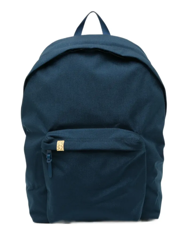 Visvim logo-patch backpack - Blau Blau