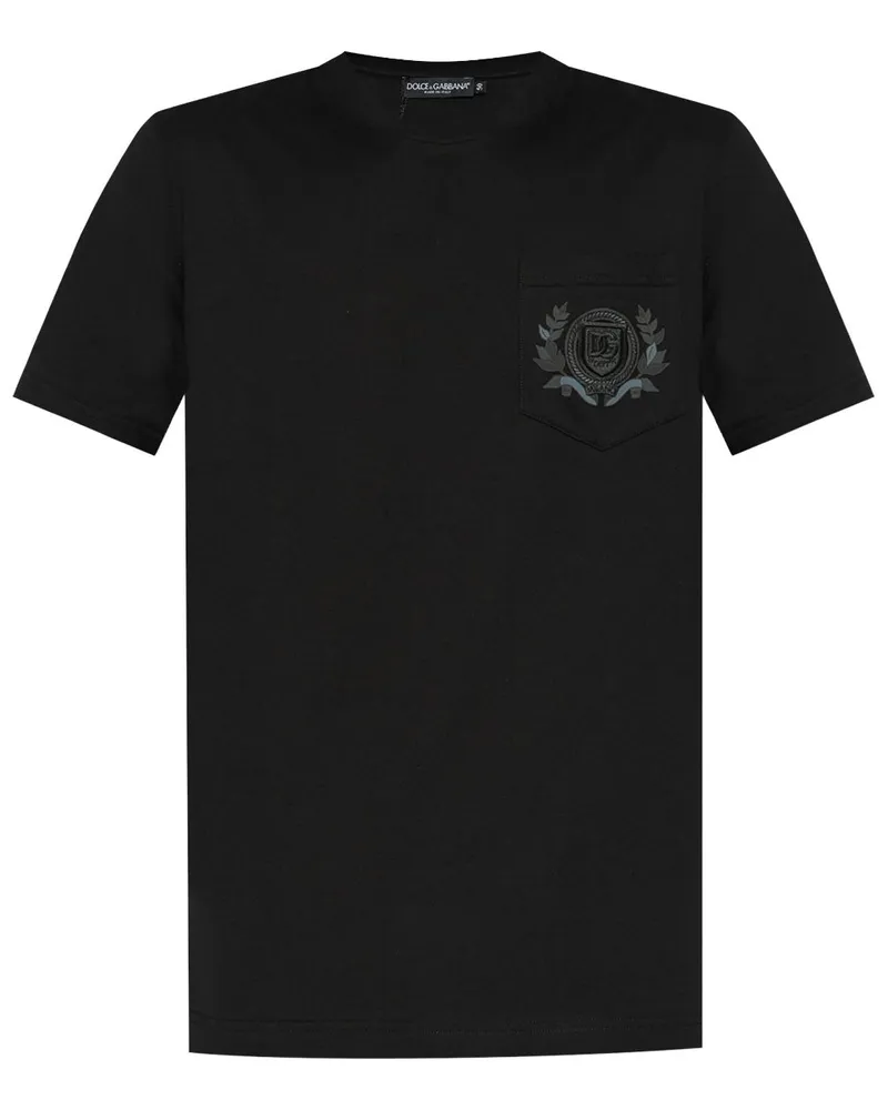 Dolce & Gabbana T-Shirt aus Baumwolle - Schwarz Schwarz
