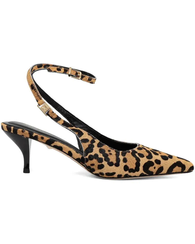 MARCIANO Los Angeles ankle-strap leopard pumps - Braun Braun