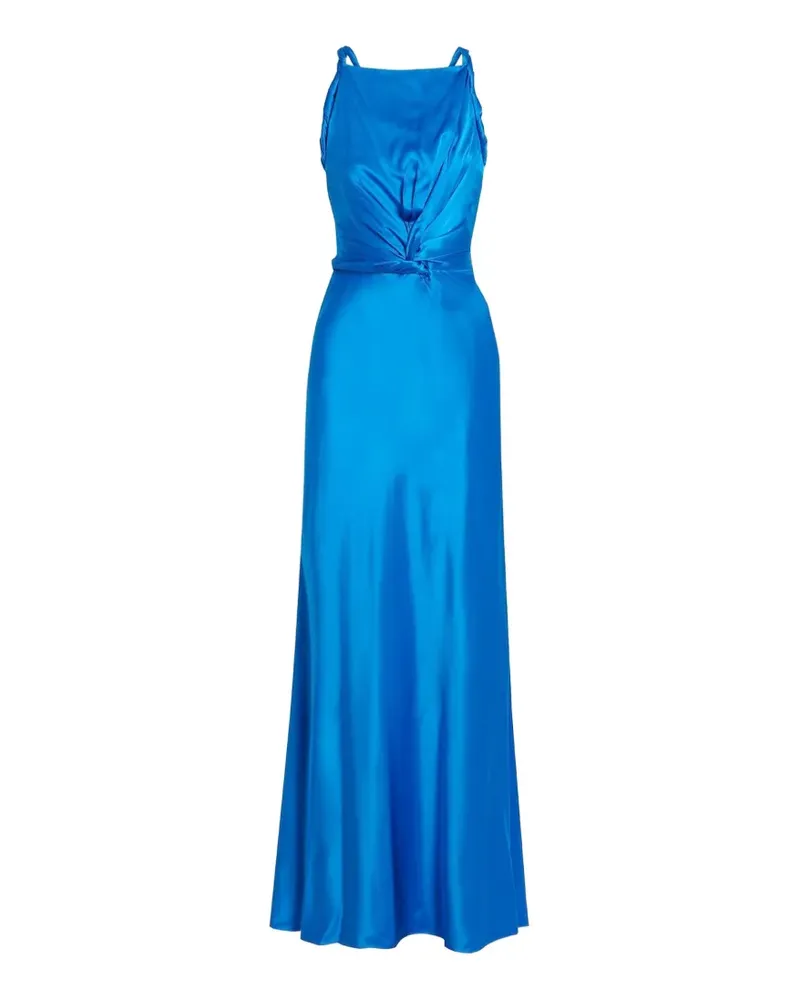 Roksanda Ilincic Likai Maxikleid aus Satin - Blau Blau