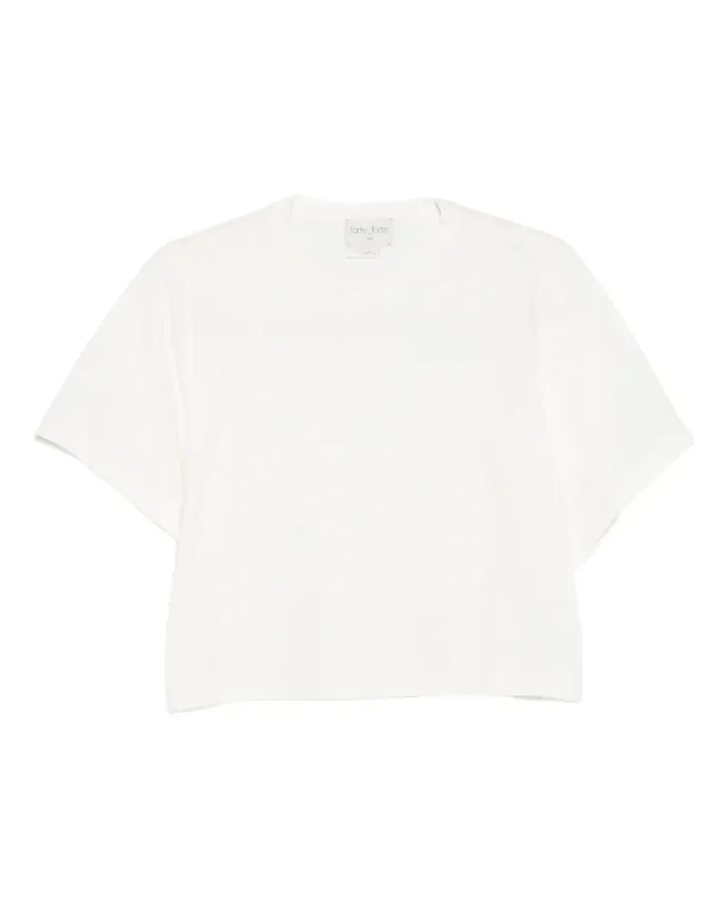 forte_forte cotton T-shirt - Weiß Weiß