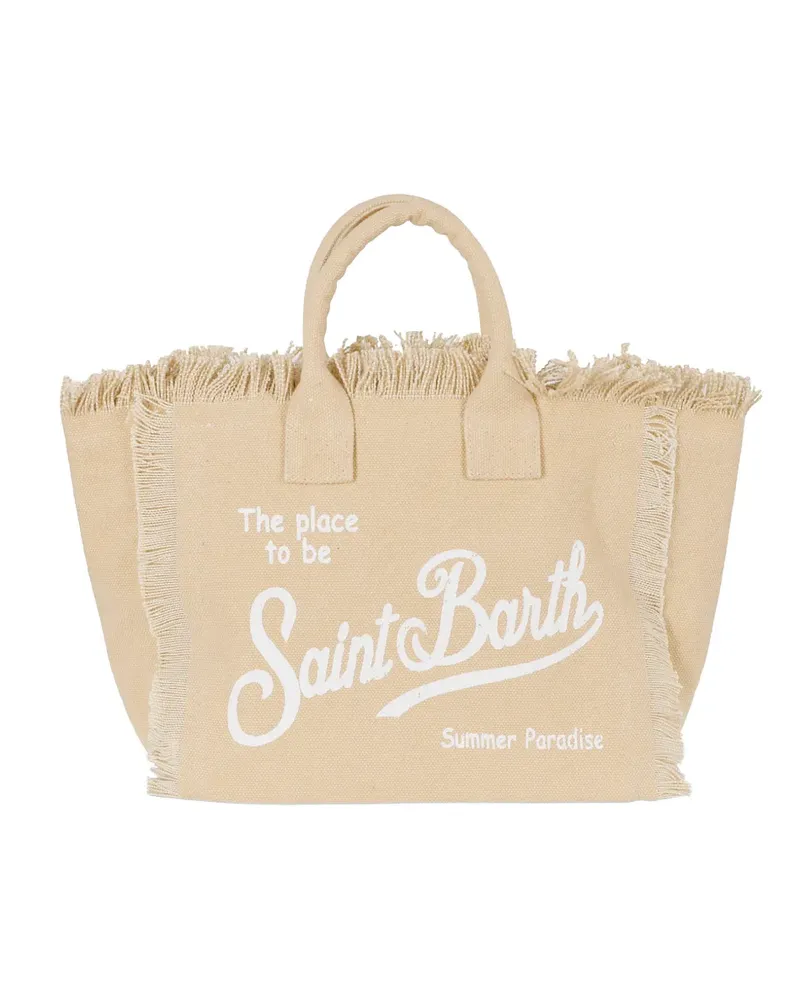 MC2 Saint Barth Colette fringe-trim tote bag - Nude Nude