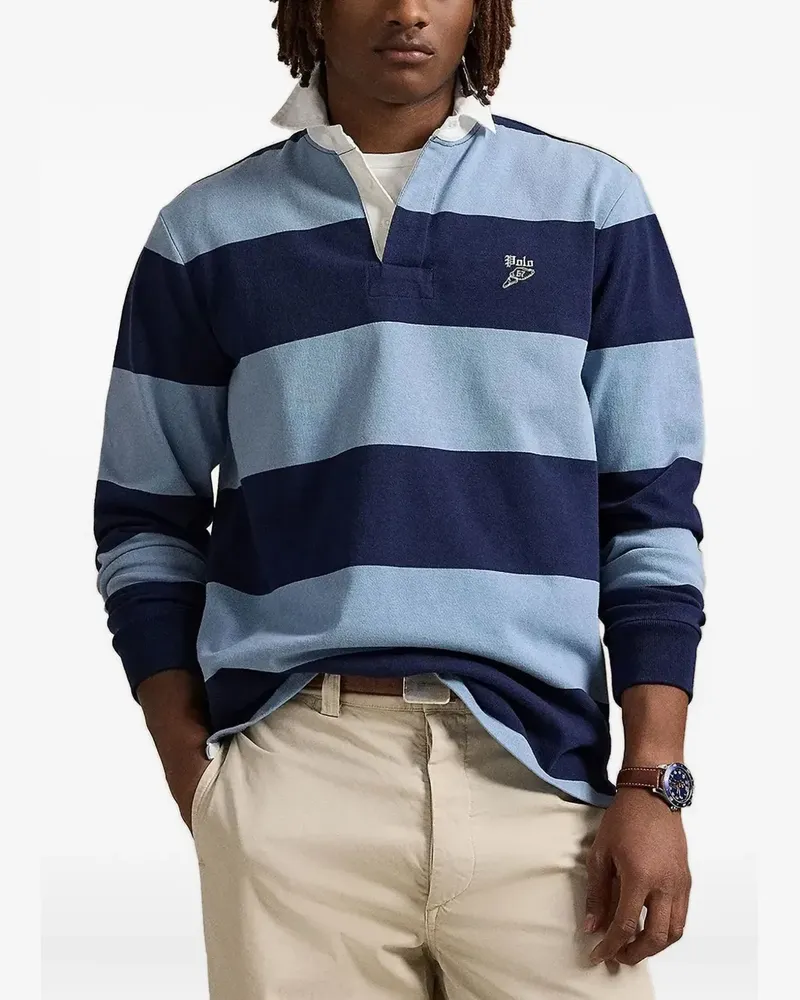 Ralph Lauren Gestreiftes Poloshirt - Blau Blau