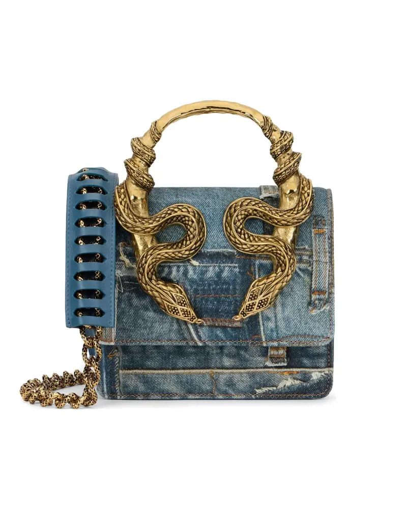 Roberto Cavalli Serpentine tote bag - Blau Blau