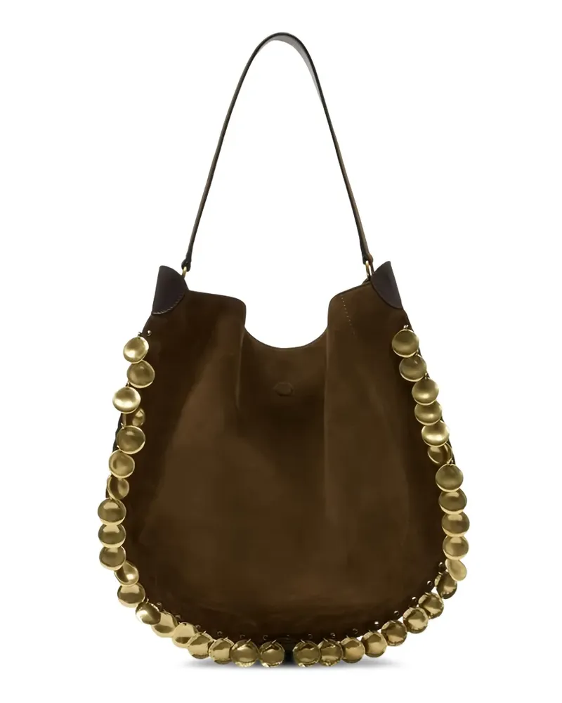 Isabel Marant Oskan zip-fastening shoulder bag - Braun Braun