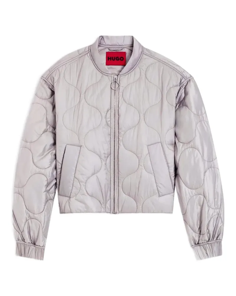 HUGO BOSS Wasserabweisende Jacke mit Zwiebelsteppung - Grau Grau
