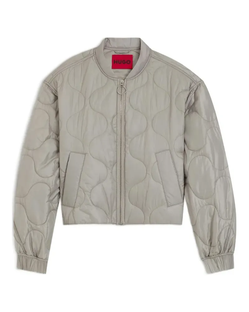 HUGO BOSS water-repellent jacket with onion quilting - Grau Grau