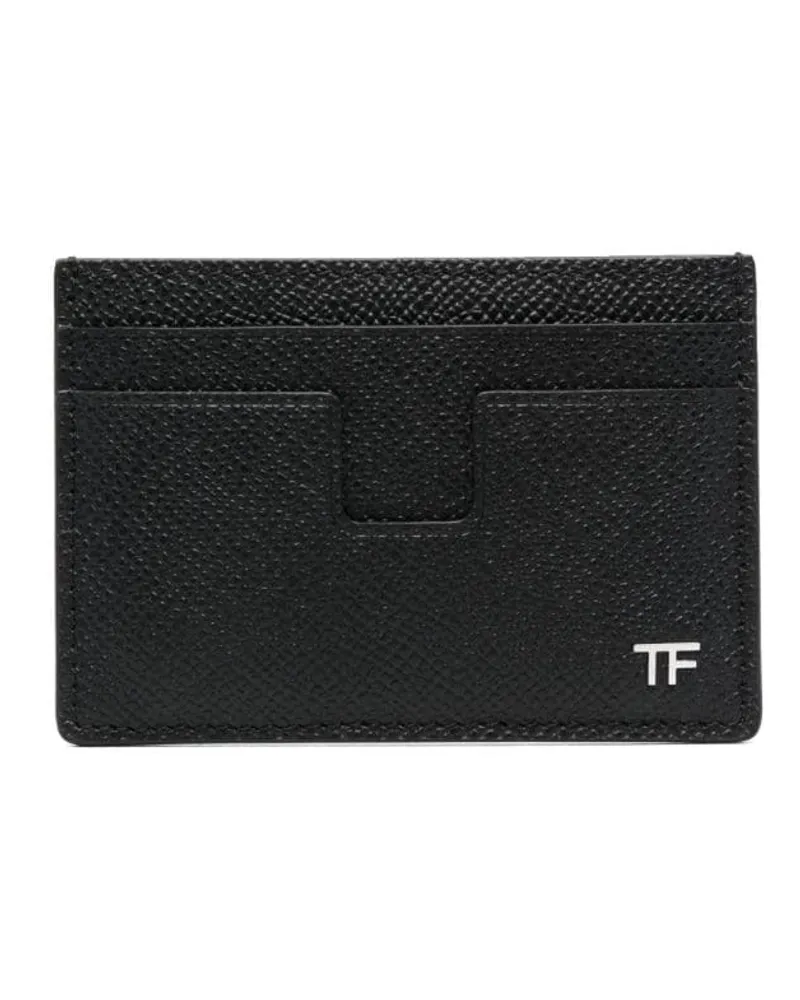 Tom Ford Kartenetui mit Logo-Schild - Schwarz Schwarz
