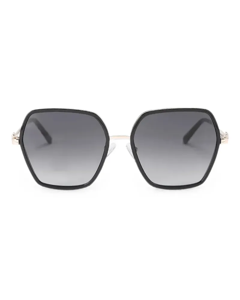 Kurt Geiger London geometric-frame sunglasses - Schwarz Schwarz