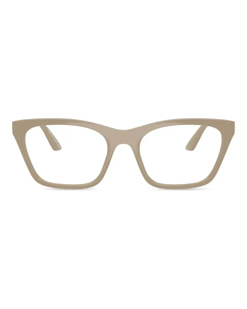 Emporio Armani Cat-Eye-Sonnenbrille mit Clipverschluss - Nude Nude