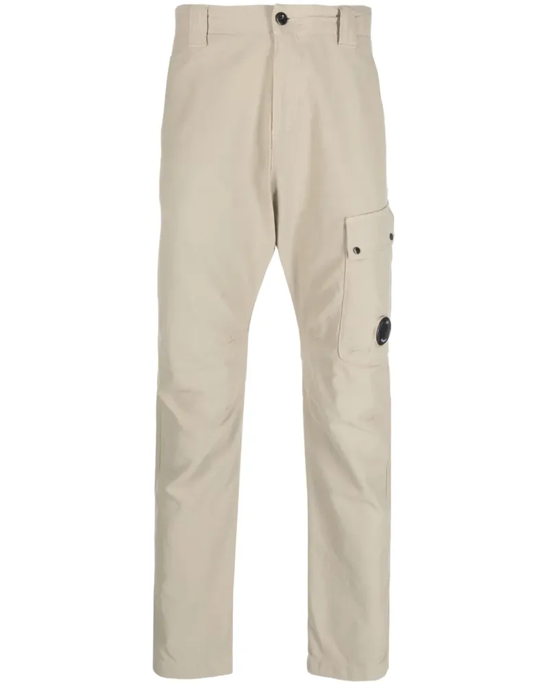 C.P. Company Ottoman Cargohose mit Linsen-Patch - Nude Nude