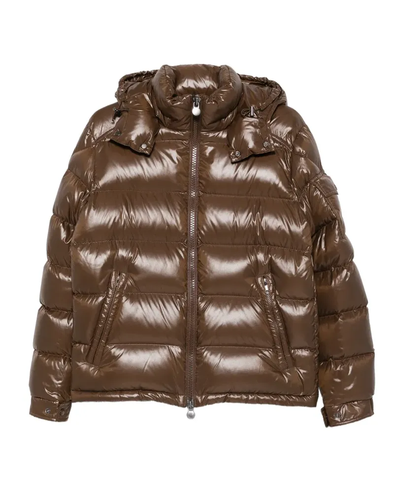 Moncler Gesteppte Maya Kapuzenjacke - Braun Braun