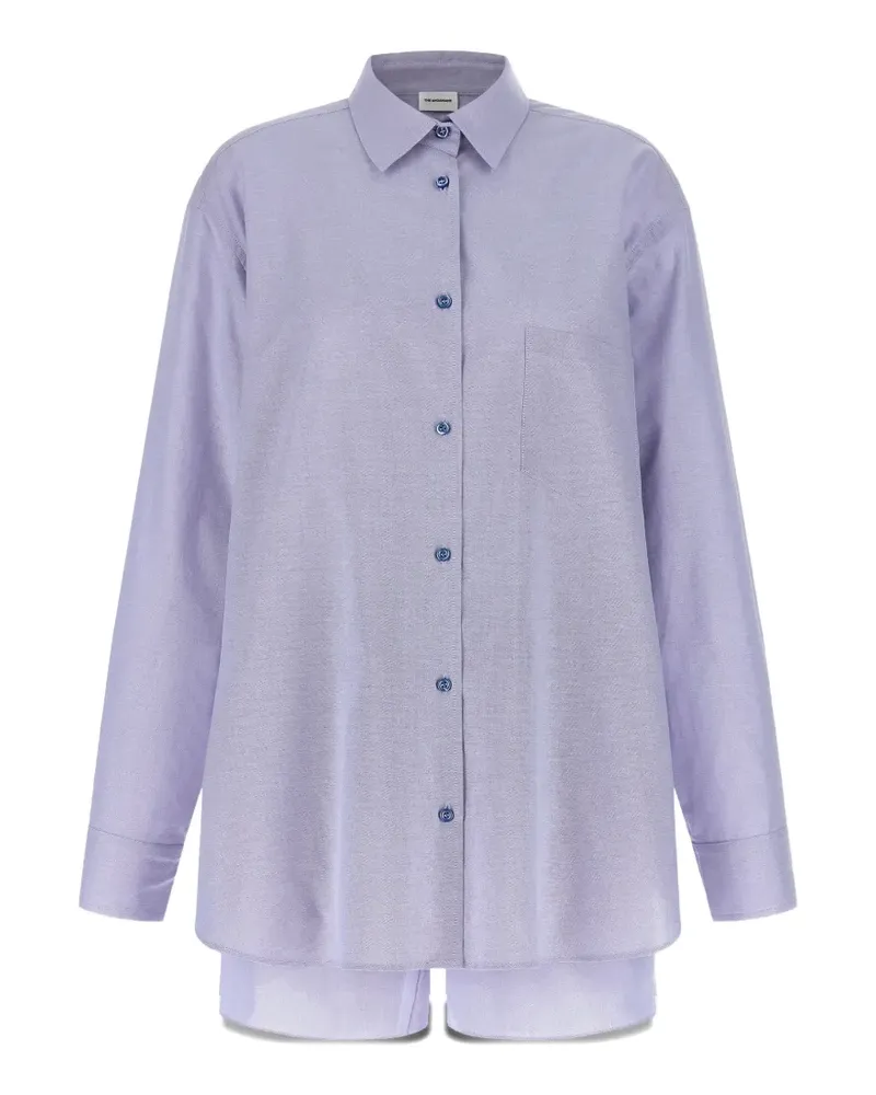 ANDAMANE button shorts and shirt set - Violett Violett