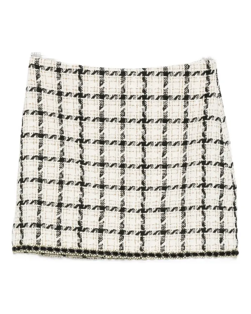 Twin-Set check-pattern mini skirt - Nude Nude