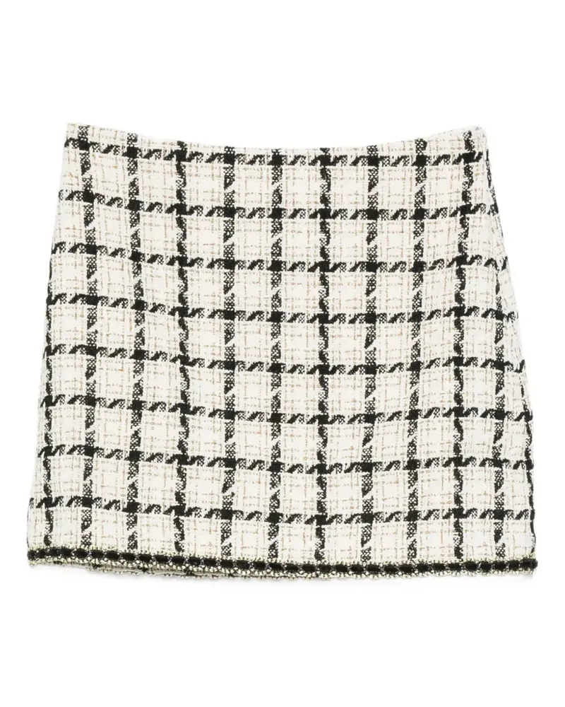 Twin-Set Minirock mit Check-Muster - Nude Nude