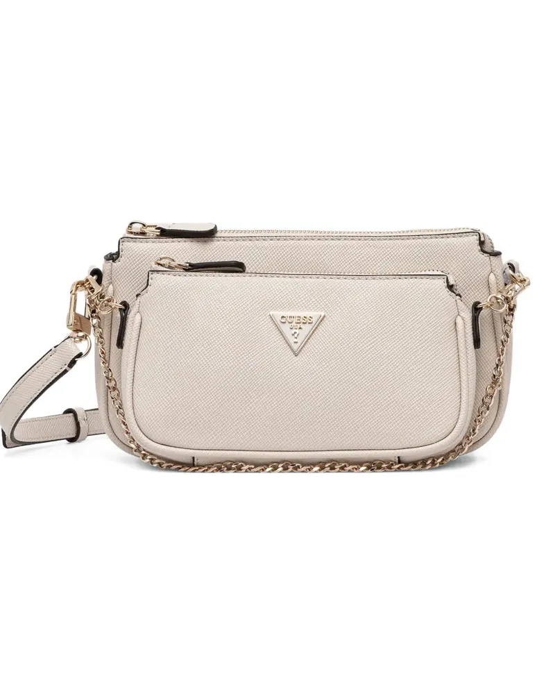 Guess Mini Noelle Umhängetasche mit Logo - Nude Nude