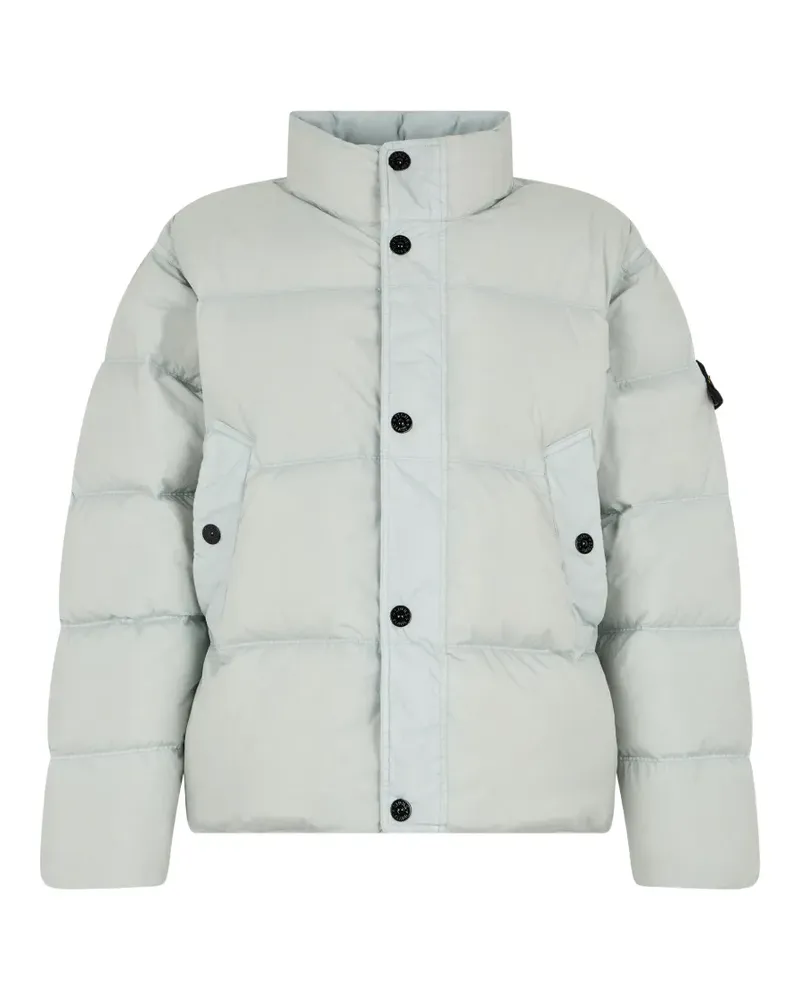 Stone Island Compass-badge quilted jacket - Blau Blau