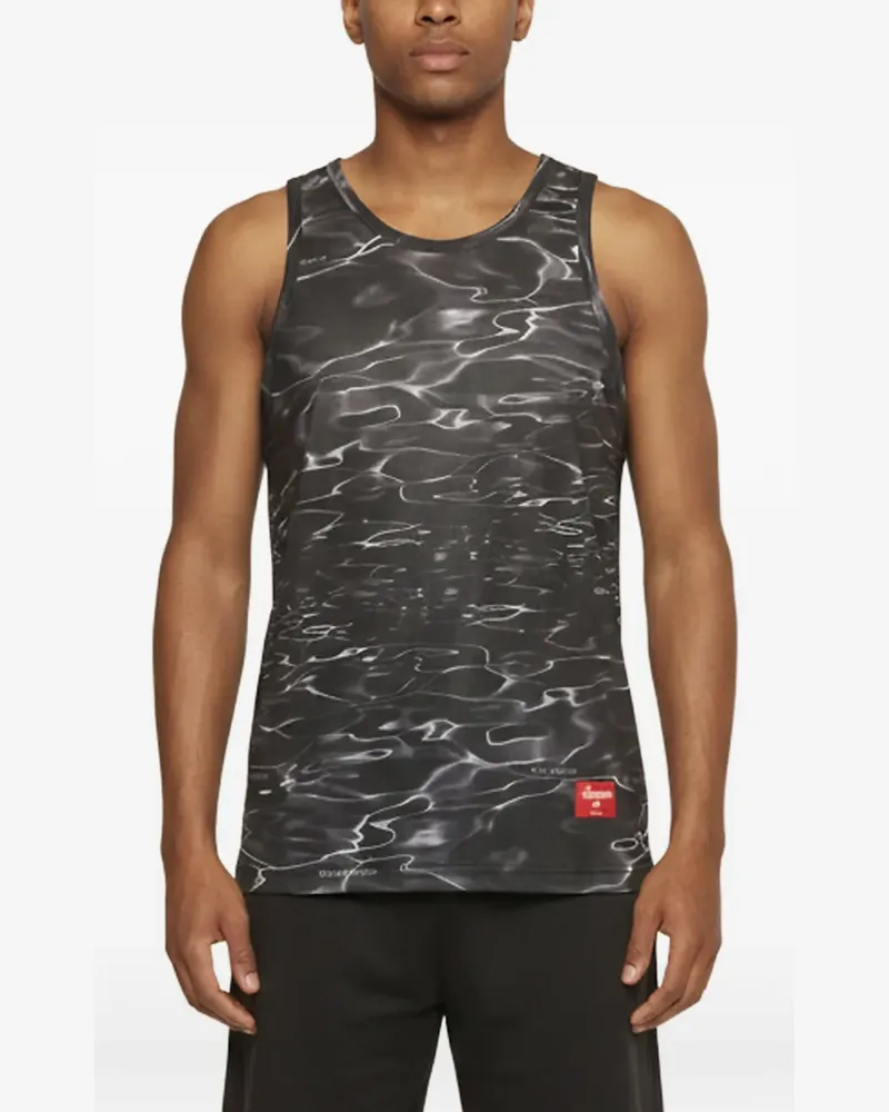 Supreme Being Ripple-print tank top - Grau Grau